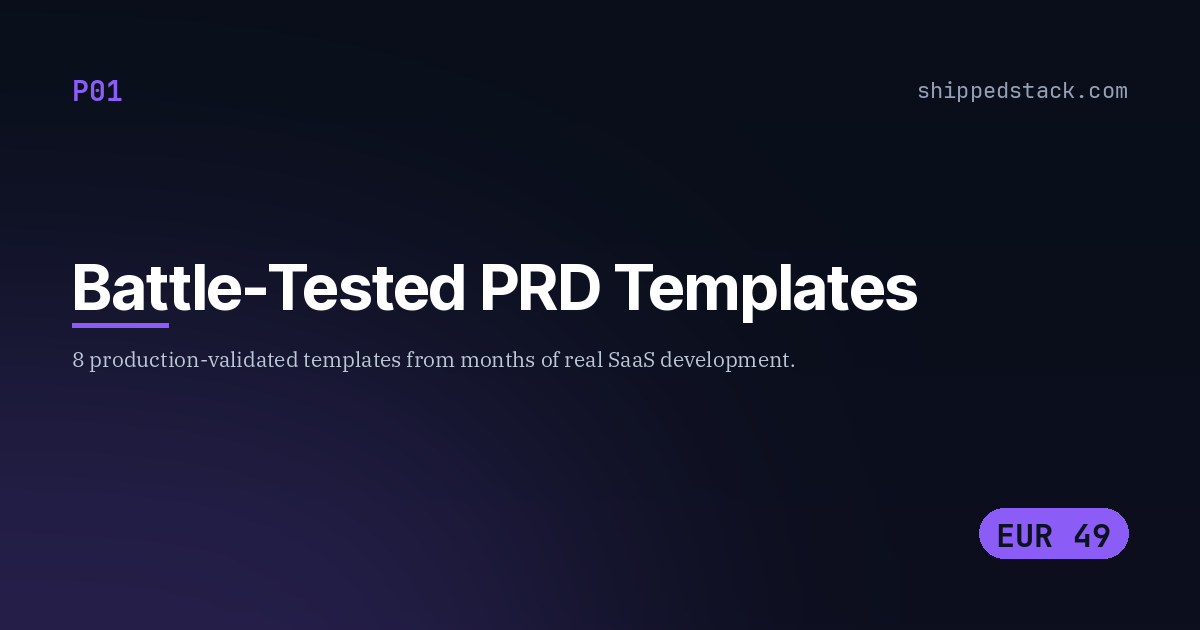 Battle-Tested PRD Templates cover
