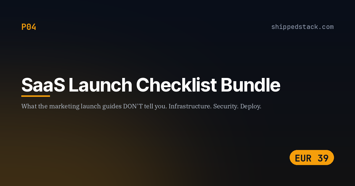 SaaS Launch Checklist cover