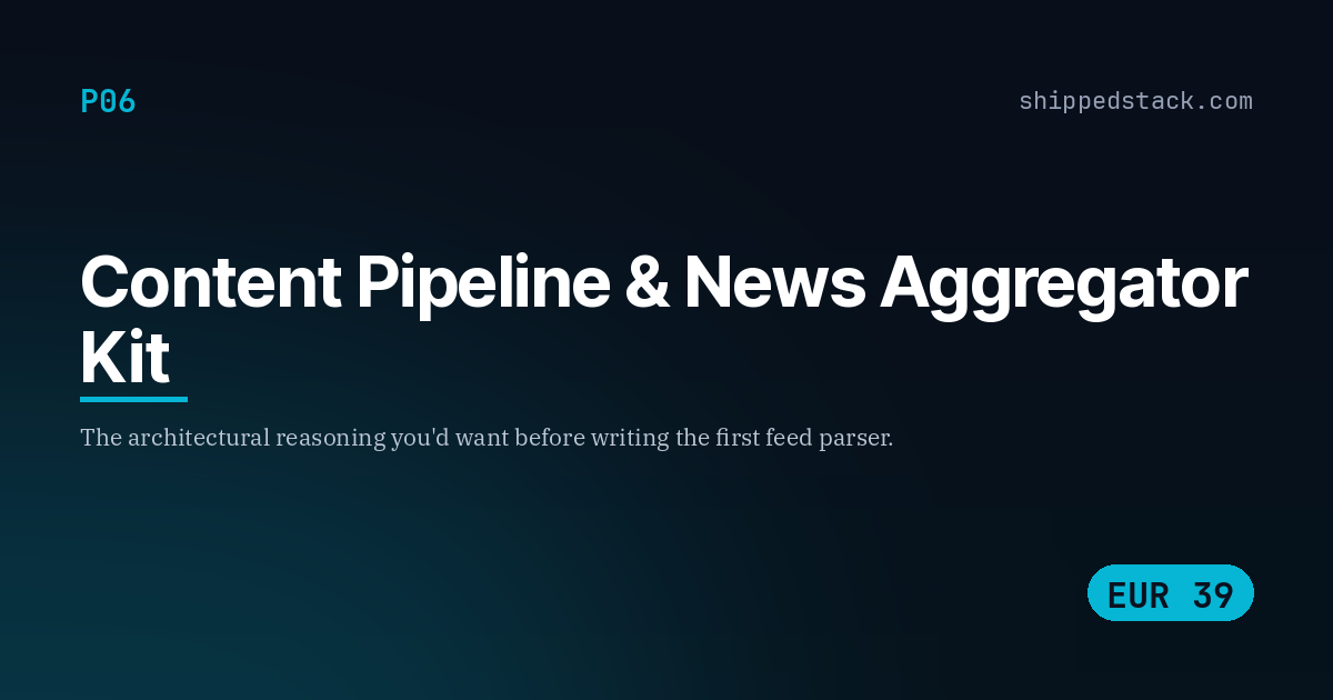 Content Pipeline & News Aggregator Kit cover