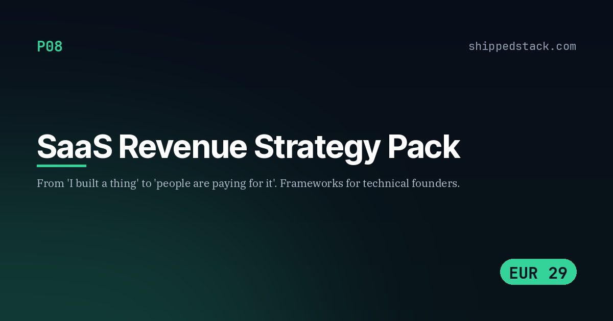 SaaS Revenue Strategy Pack cover