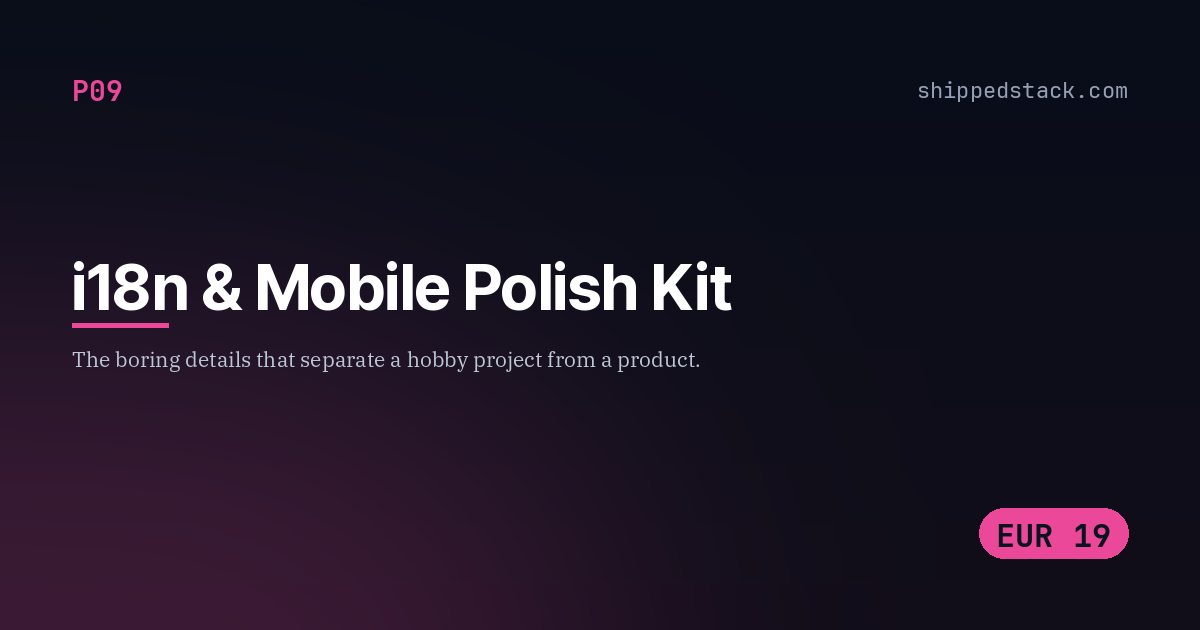 i18n & Mobile Polish Kit cover